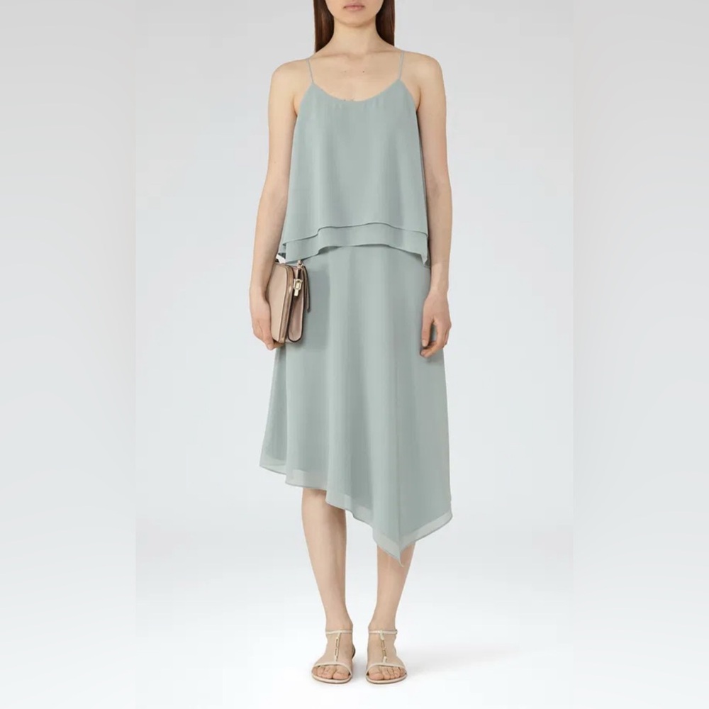Reiss Tiered Cami Ansley Dress, Size 2 - Picture 2 of 12